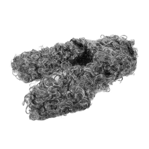 Yardwe Lange Graue Lockige Perücke Für Richter Und Unisex-cosplay-perücke Für Männer Und Frauen Für Partys Und Dekoration von Yardwe