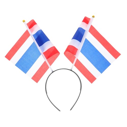 Yardwe Thailand Flag Headband Patriotischer Kopfband Mit Handflagge Partydeko Für Nationale Events Und Festivals Perfektes Accessoire Für Team Nationsunterstützung von Yardwe