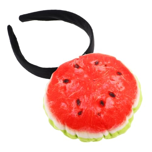 Yardwe Wassermelonen-stirnband Aus Plüsch Für Süße Mädchen Kreatives Wassermelonen-haarband Als Foto-requisiten Für Hawaii-partys Für Sommerfeste von Yardwe