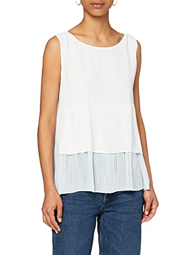 Yargıcı Damen Pleat Detailed Blouse Bluse, Elfenbein (Off White 037), Large von Yargici