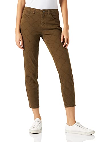 Yargıcı Damen Back Hem Detailed Trousers Hose, Grün (Khaki 007), 28W / 32L von Yargici