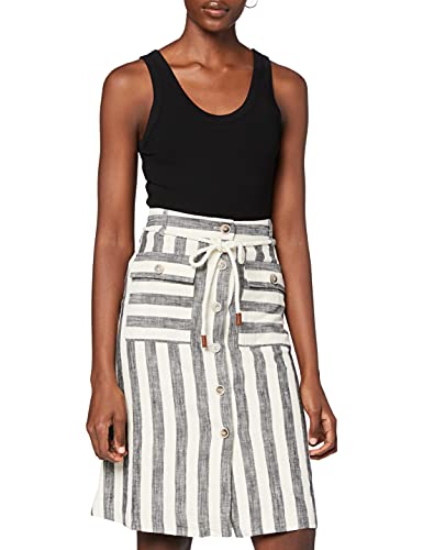 Yargıcı Damen Belt Detail Skirt Rock, Mehrfarbig (Black Multi Color 176), 36 von Yargici