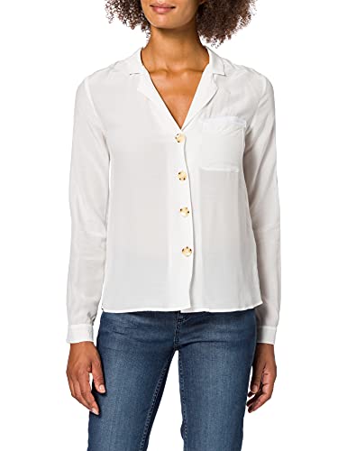 Yargıcı Damen Button Detailed Shirt Hemd, Elfenbein (Off White 037), Large von Yargici