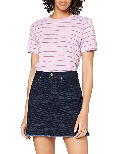 Yargıcı Damen Mini Embroidered Denim Skirt Kleid, Blau (Dark Indigo 484), 38 von Yargici