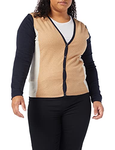 Yargıcı Damen Panel Detail Knitwear Pullover, Beige (Biscuit 062), X-Large von Yargici