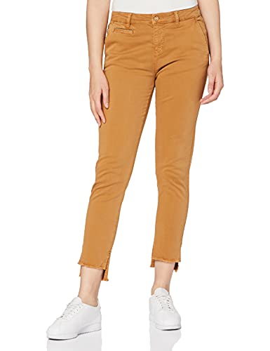 Yargıcı Damen Piping Detailed Trousers Hose, Braun (Milky Brown 024), 38 von Yargici