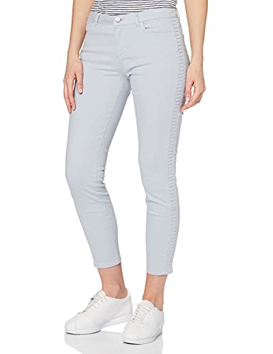 Yargıcı Damen Pleat Detailed Trousers Hose, Blau (Light Blue 010), 30W / 32L von Yargici