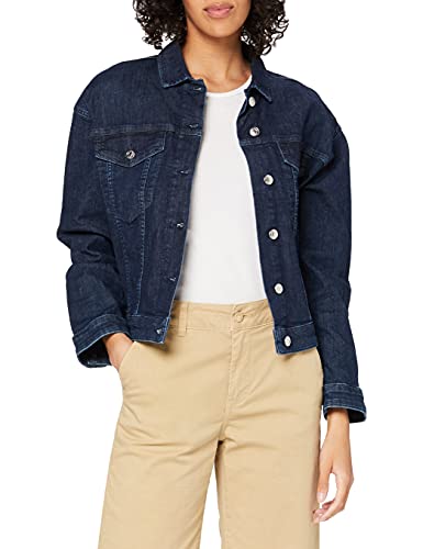 Yargıcı Damen Pocket Detailed Denim Jacekt Jeansjacke, Blau (MEDIUM Indigo 515), 36 (Herstellergröße: 01) von Yargici