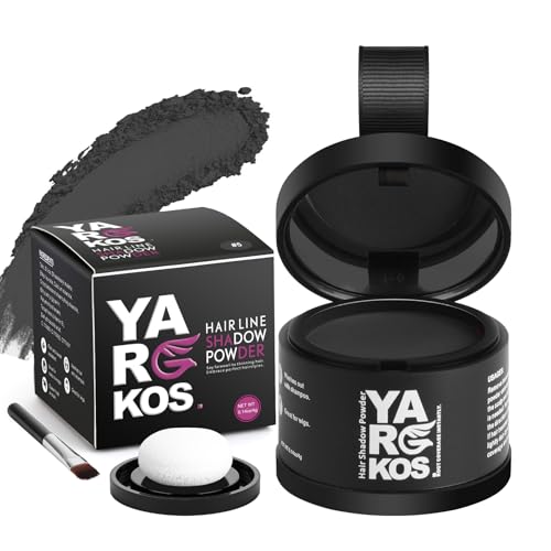 Yargkos Unsichtbares Ansatzpuder, Soforteffekt Haaransatz Puder, Frauen Wasserfestes Concealer zur Haarverdichtung, Männer Haar Abdecken zum Ansatz kaschieren Kahle Graue Dünne Stellen, 5-Schwarz Yargkos Unsichtbares Ansatzpuder, Soforteffekt Haaransatz Puder, Frauen Wasserfestes Concealer zur Haarverdichtung, Männer Haar Abdecken zum Ansatz kaschieren Kahle Graue Dünne Stellen, 5-Schwarz von Yargkos
