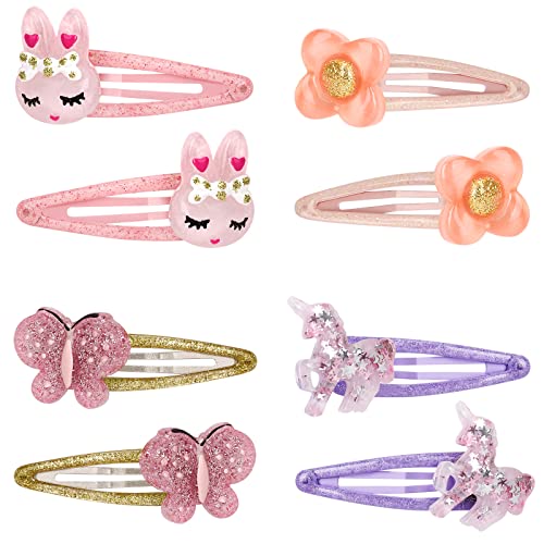 Hasen-Haarspangen, rutschfest, Metall, Schmetterlings-Haarspangen, für kleine Mädchen, Kleinkinder, Kinder, Blumen-Haar-Accessoires, bunte Einhorn-Haarnadeln für Geburtstagsparty, 8 Stück (C) Hasen-Haarspangen, rutschfest, Metall, Schmetterlings-Haarspangen, für kleine Mädchen, Kleinkinder, Kinder, Blumen-Haar-Accessoires, bunte Einhorn-Haarnadeln für Geburtstagsparty, 8 Stück (C) von Yarkeuier