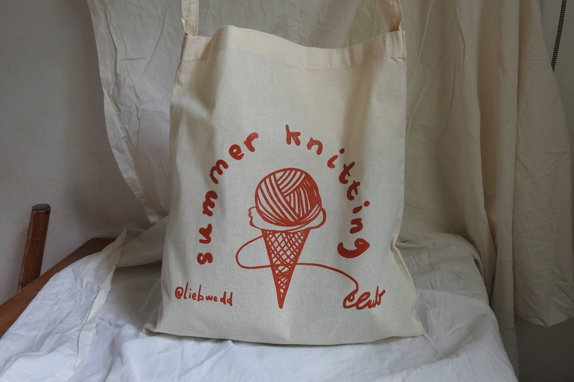 Tragetasche Sommer Stricken Club Tote Tragetasche Sommer Stricken Club Tote von YarnChix