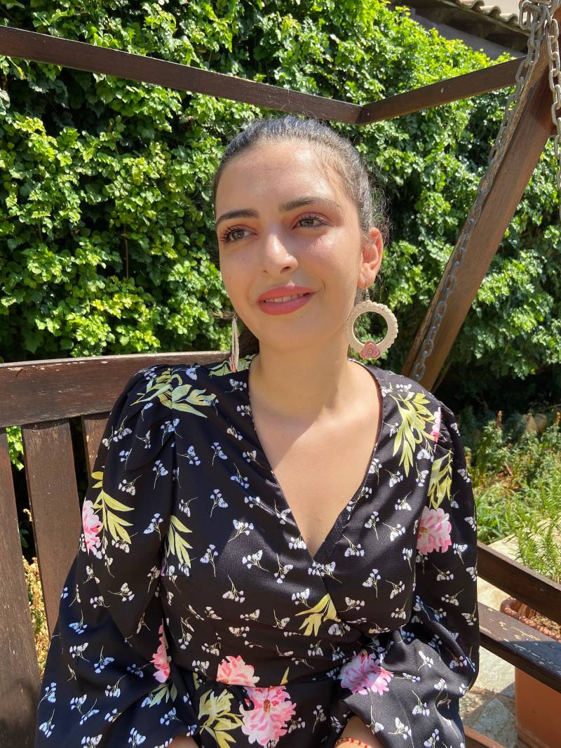 Handgemachte Häkelohrringe Boho Ecru Baumwollschmuck von YarnUnique