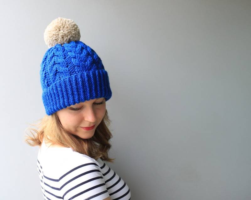 Customize- Wählen Sie Aus Den Verfügbaren Farben - Wolle & Acryl/Sandy Hat Wollmütze Pom Beanie Slouchy Beanie von YaroslavaHandmade