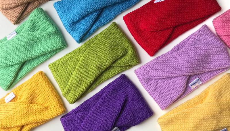 Ready To Ship Stricken Twist Chunky Wolle Turban Stirnband - Royal Blau Gelb Rot Grün Rosa Neutral Kohle Grau Schwarz Weiß von YaroslavaHandmade