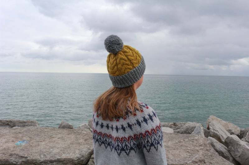 Ready To Ship - Wolle & Acryl Hut/Große Garn Pom Slouchy Beanie Olive Birne Grün Moos Gras Braun Lila Pflaume von YaroslavaHandmade