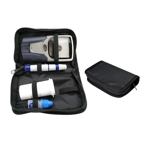 Diabetes-Versorgungskoffer, Glukosemonitor-Tasche, Diabetiker-Organizer, Tragetasche, Glukose-Messgerät, Aufbewahrungstasche, Diabetikerbeutel Diabetes-Versorgungskoffer, Glukosemonitor-Tasche, Diabetiker-Organizer, Tragetasche, Glukose-Messgerät, Aufbewahrungstasche, Diabetikerbeutel von Yarrkc