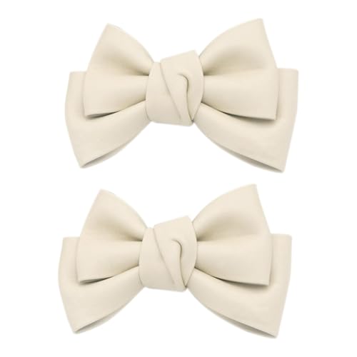 Yarryuter 2 Stück Abnehmbare Schuhclips, Lederschleife, Schuhclips, Schuhschmuck-Clips, Hochzeit, Party, Schuhschnalle, Cremeweiß, Langlebig Yarryuter 2 Stück Abnehmbare Schuhclips, Lederschleife, Schuhclips, Schuhschmuck-Clips, Hochzeit, Party, Schuhschnalle, Cremeweiß, Langlebig von Yarryuter