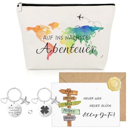 Auslandsjahr Abschiedsgeschenk Kollegen Jobwechsel Kollegin Abschiedsgeschenk Inspirierende Kosmetiktasche Schutzengel Schlüsselanhänger Grußkarte Umschlag Abschiedsgeschenk für Freundin Kollege von YasJess
