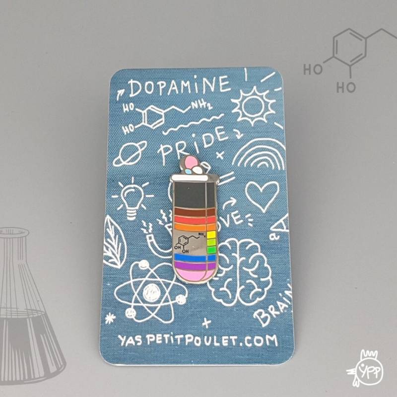 Dopamin Flasche Pride Pin Lgbt Accessoire Abzeichen von YasPetitPoulet