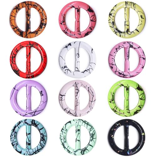 12 Stück Seiden-Schal-Ring-Clip T-Shirt-Krawattenklammern für Damen, modischer Harz-Ring, Schals, Verschluss, Taillenschnalle für Hemden, Kleidung, Kleidung, Wickelhalter mit 1 exquisiten Box (innen 12 Stück Seiden-Schal-Ring-Clip T-Shirt-Krawattenklammern für Damen, modischer Harz-Ring, Schals, Verschluss, Taillenschnalle für Hemden, Kleidung, Kleidung, Wickelhalter mit 1 exquisiten Box (innen von Yasowdkel