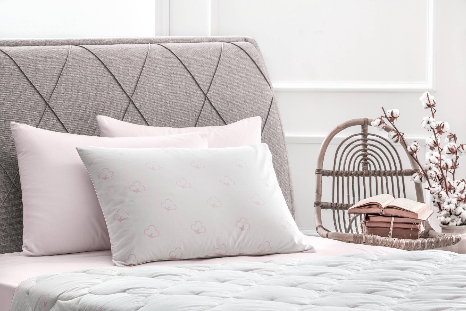 Yatas Bedding Baumwollkissen "Cotton, Kissen 40x80 cm" 1 Stk. tlg. allergiker geeignet (Hausstauballergiker) von Yatas Bedding