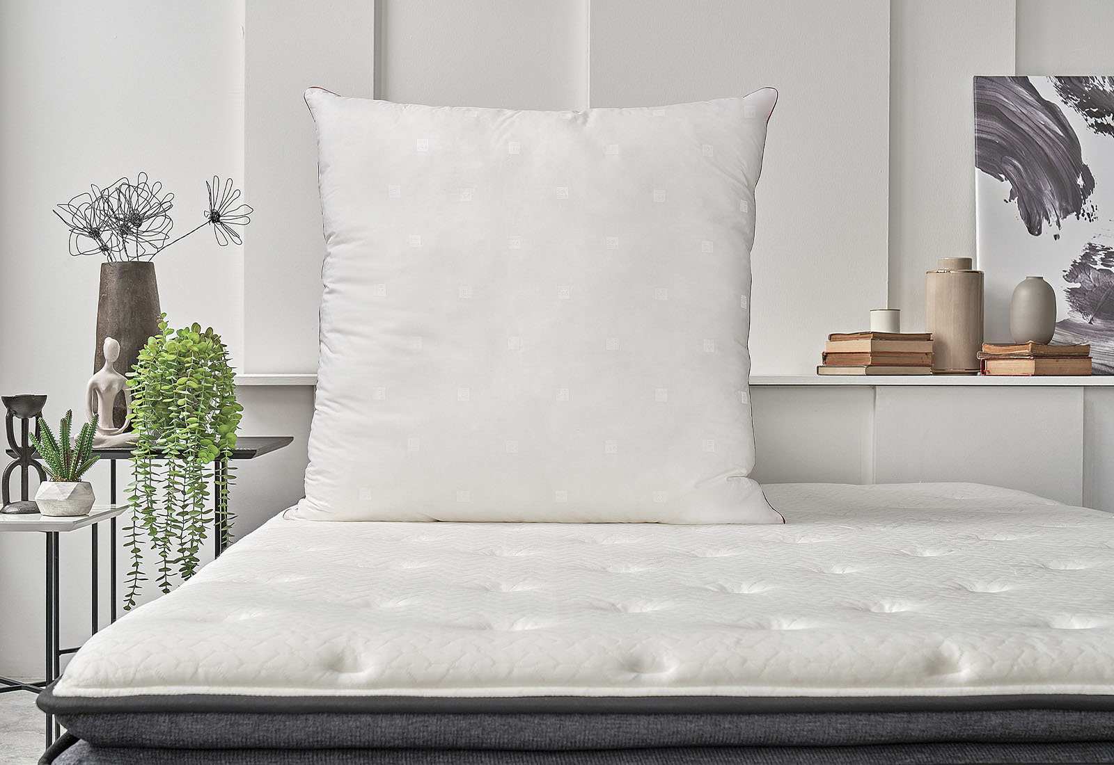 Yatas Bedding Kopfkissen "Majestät Dacron 95 C, Kopfkissen 40x80, 80x80 cm", (1 St.), kochfest, allergiker geeignet (Hausstauballergiker) von Yatas Bedding