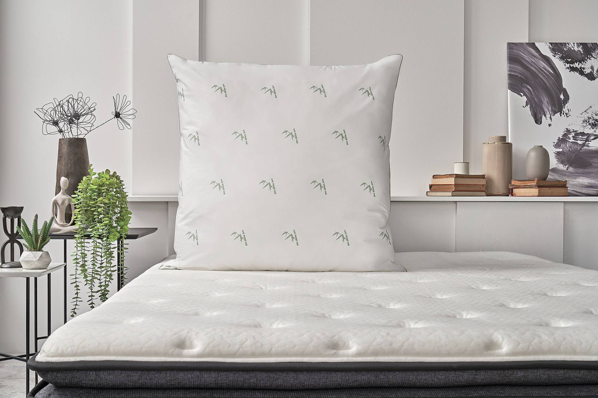 Yatas Bedding Naturfaserkissen "Bambus Majestät, Kopfkissen 40x80, 80x80 cm" 1 Stk. tlg. atmungsaktiv, allergiker geeignet (Hausstauballergiker) von Yatas Bedding