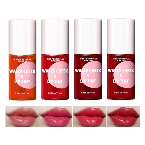 Lippenölglanz, Aufpolsterndes, hochpigmentiertes Lippenfleckenöl und praller, 7,1 mlPlumping, langanhaltender Lippenfleck, Lippenfüller, Lippenöl, Kosmetik, Lippen-Make-up für Mädchen und Frauen von Yatlouba