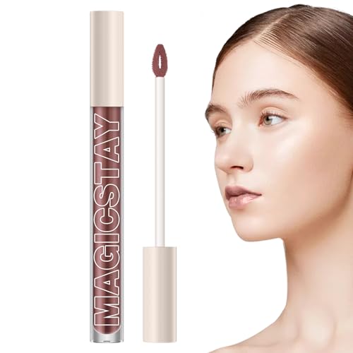 Samtiger Lipgloss - Wasserfester, mattflüssiger Lippenstift,Langanhaltender, hochpigmentierter, nicht verblassender, mattierter, flüssiger Lipgloss für Mädchen und Frauen Yatlouba von Yatlouba