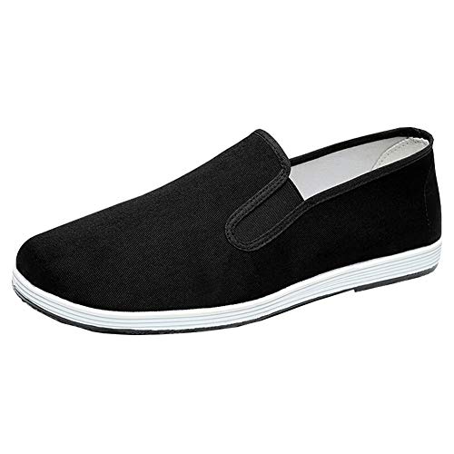 Hausschuhe im Chinesischen Stil Kung Fu Martial Arts Tai Chi Schuhe Gummisohle Unisex Schwarz Größe EU 35 von Yatong Sports