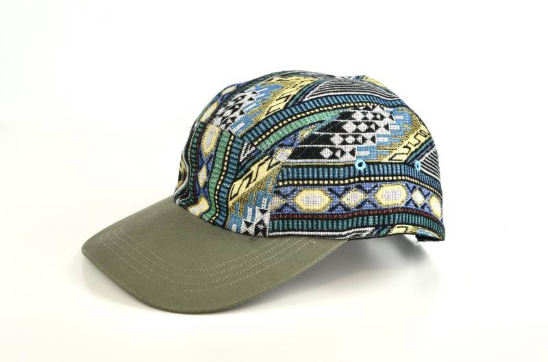 Boho 5 Panel Cap, Bunte Cap Ethno, Baumwollmütze, Hut, Kopfbedeckung, Mütze, Kappe, Five Panel, Cappy, Schirmmütze Muster von YatraDesign