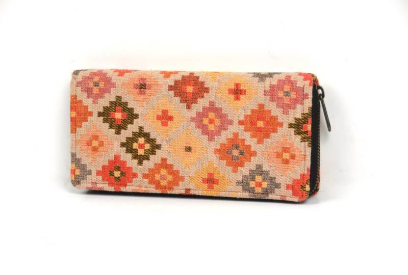 Geldbeutel Damen Im Bohostil/Portemonnaie Mit Ethnomuster Vegane Geldbörse von YatraDesign