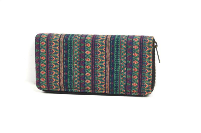 Geldbeutel Damen Im Bohostil/Portemonnaie Mit Ethnomuster Vegane Geldbörse von YatraDesign