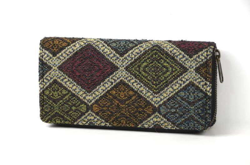 Geldbeutel Damen Im Bohostil/Portemonnaie Mit Ethnomuster Vegane Geldbörse von YatraDesign