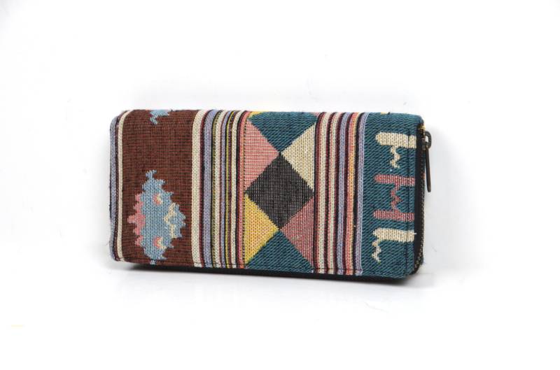Geldbeutel Damen Im Bohostil/Portemonnaie Mit Ethnomuster Vegane Geldbörse von YatraDesign