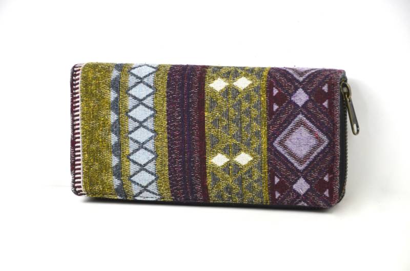 Geldbeutel Damen Im Bohostil/Portemonnaie Mit Ethnomuster Vegane Geldbörse von YatraDesign