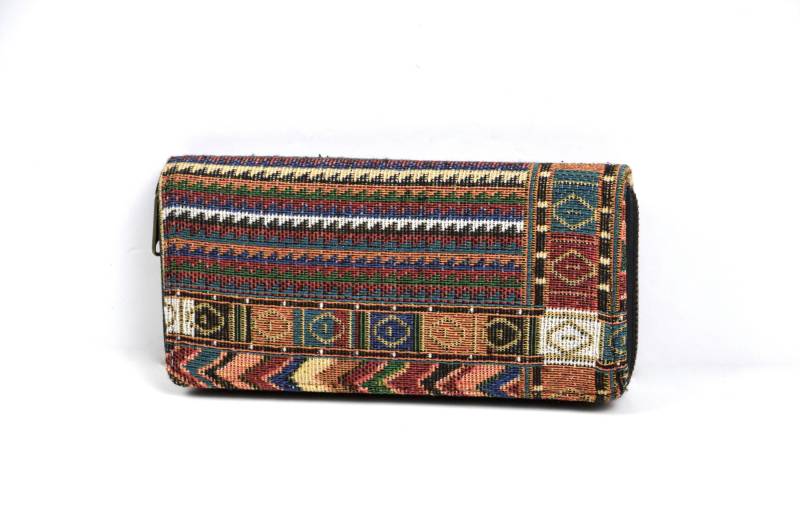 Geldbeutel Damen Im Bohostil/Portemonnaie Mit Ethnomuster Vegane Geldbörse von YatraDesign