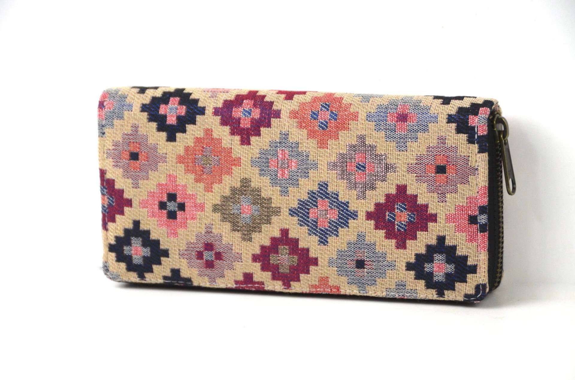 Geldbeutel Damen Im Bohostil/Portemonnaie Mit Ethnomuster Vegane Geldbörse von YatraDesign