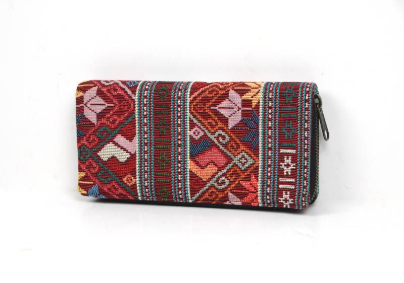 Geldbeutel Damen Im Bohostil/Portemonnaie Mit Ethnomuster Vegane Geldbörse von YatraDesign