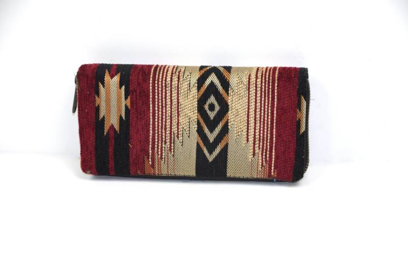 Geldbeutel Damen Im Bohostil/Portemonnaie Mit Ethnomuster Vegane Geldbörse von YatraDesign