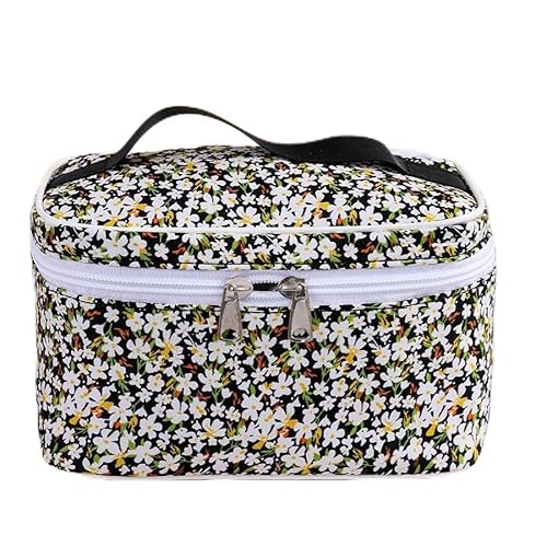 Kosmetiktasche Damen Reise, Gesteppte Kosmetiktasche,Groß Kapazität, Kulturbeutel Set Damen Gesteppte Kulturtasche mit Blumenmuster (1) von Yavitality