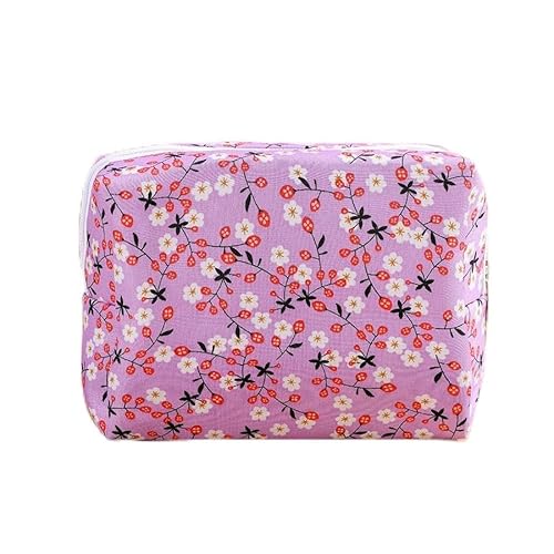 Kosmetiktasche Set Damen,Blumen Kosmetiktasche Aesthetic Make Up Bag Tasche Gesteppte,Groß Schminktasche, Travel Essentials Aesthetic Stuff Clean Girl (2) von Yavitality