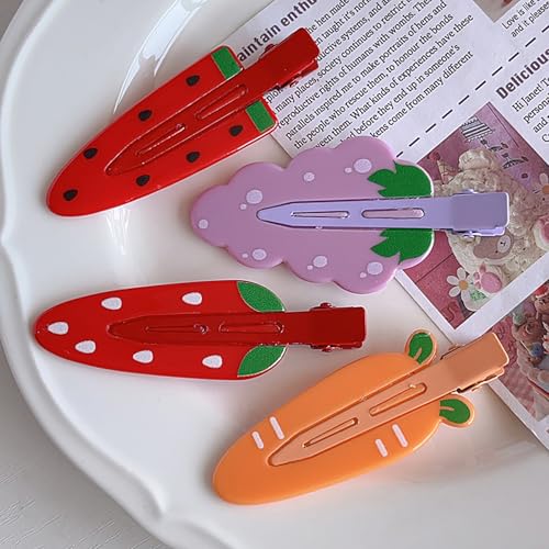 Cartoon Wassermelone Traube Erdbeere Trace less Haars pange für Frauen Mädchen Niedlich Süße Seite Clip Kopf bedeckung Haarschmuck Geschenke von Yawdil