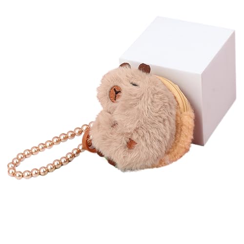 Charmante Cartoon Capybara Soft Coin Purse; Nützliche Kleintier Geldbörse für Mädchen & Kopfhörer Tasche von Yawdil