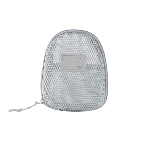 Einfarbige Netz-Kosmetik Tasche Leichter transparenter Make-up-Beutel, Multifunktion aler, kosmetischer Organizer, Lippenstift-Organizer von Yawdil