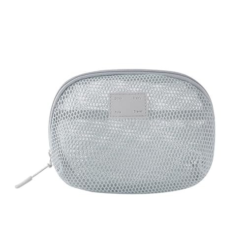 Einfarbige Netz-Kosmetik Tasche Leichter transparenter Make-up-Beutel, Multifunktion aler, kosmetischer Organizer, Lippenstift-Organizer Einfarbige Netz-Kosmetik Tasche Leichter transparenter Make-up-Beutel, Multifunktion aler, kosmetischer Organizer, Lippenstift-Organizer von Yawdil