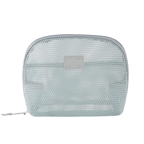 Einfarbige Netz-Kosmetik Tasche Leichter transparenter Make-up-Beutel, Multifunktion aler, kosmetischer Organizer, Lippenstift-Organizer Einfarbige Netz-Kosmetik Tasche Leichter transparenter Make-up-Beutel, Multifunktion aler, kosmetischer Organizer, Lippenstift-Organizer von Yawdil
