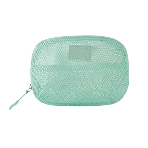Einfarbige Netz-Kosmetik Tasche Leichter transparenter Make-up-Beutel, Multifunktion aler, kosmetischer Organizer, Lippenstift-Organizer von Yawdil