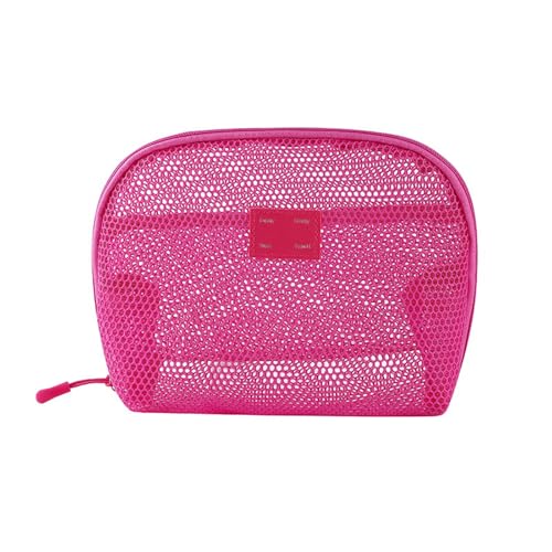Einfarbige Netz-Kosmetik Tasche Leichter transparenter Make-up-Beutel, Multifunktion aler, kosmetischer Organizer, Lippenstift-Organizer von Yawdil