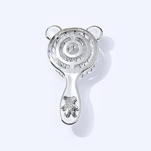 Yawdil Mini-Reise-Haar bürste, kleine Faltbare Haar bürste, kompakte Haar bürste mit Spiegel und runder Spitze Borsten für Frauen und Männer, tragbarer Taschen-Kamm für Auto-Sporttasche von Yawdil